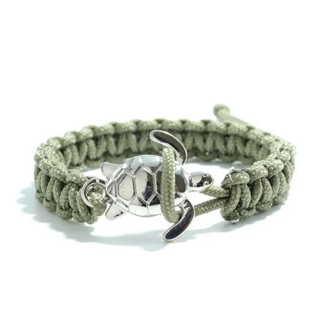Adjustable Scuba Turtle Bracelet - various colours