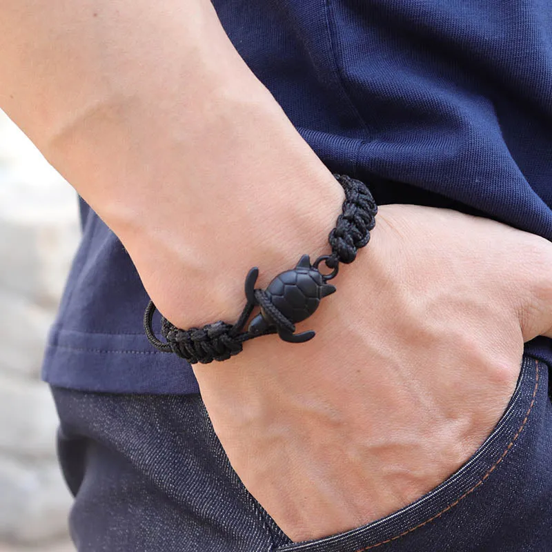 Adjustable Scuba Turtle Bracelet - various colours