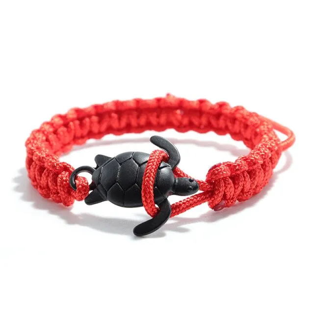 Adjustable Scuba Turtle Bracelet - various colours
