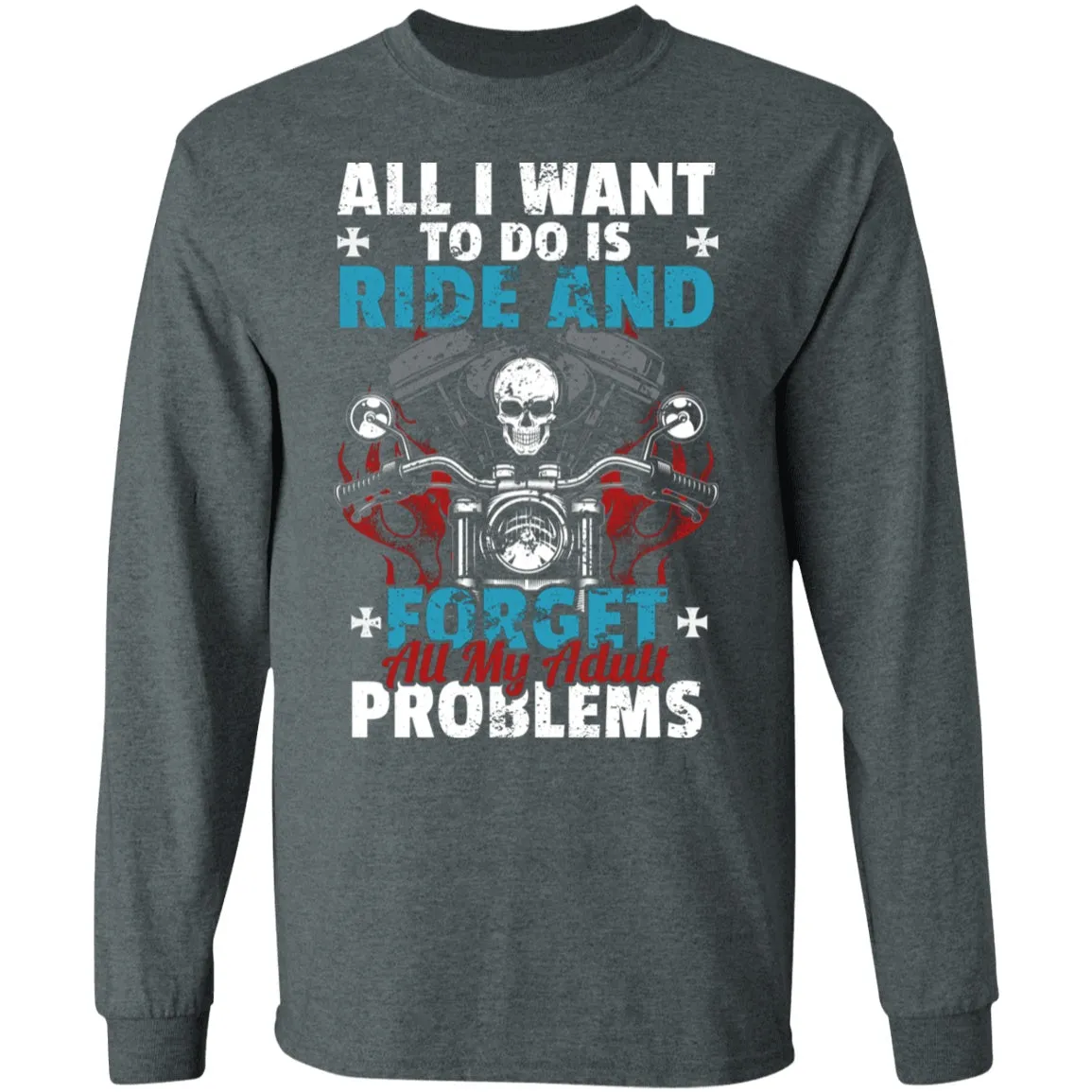Adult Problems Biker Shirt