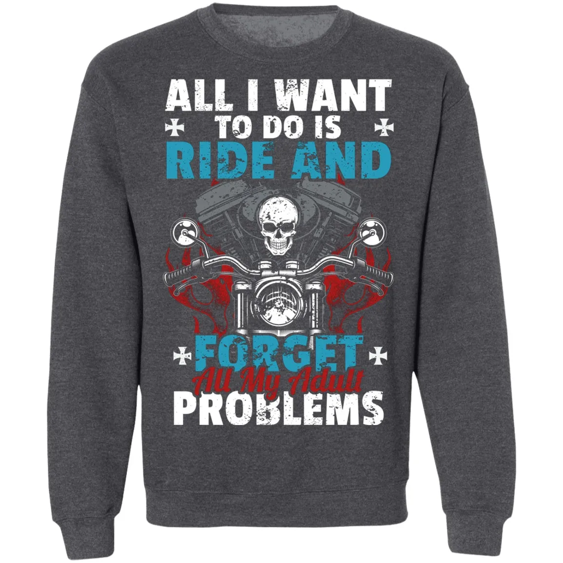 Adult Problems Biker Shirt
