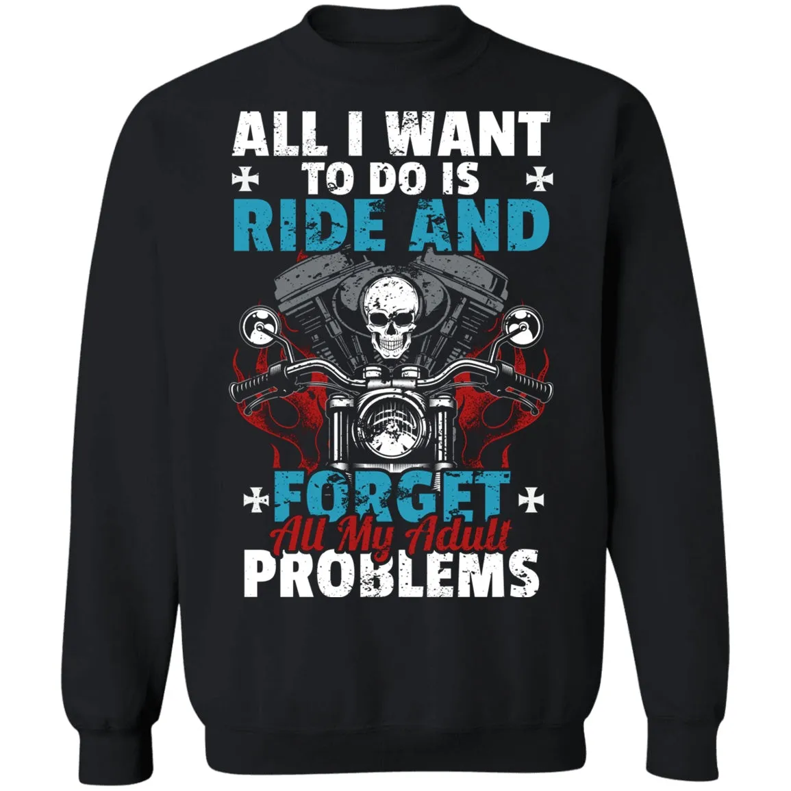 Adult Problems Biker Shirt