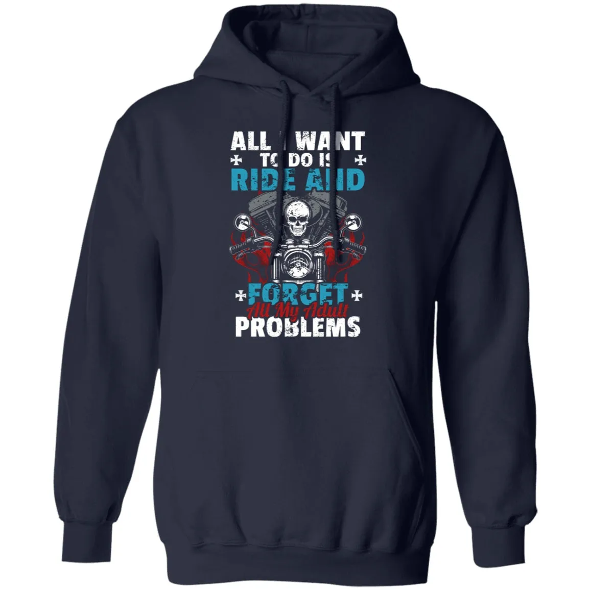 Adult Problems Biker Shirt