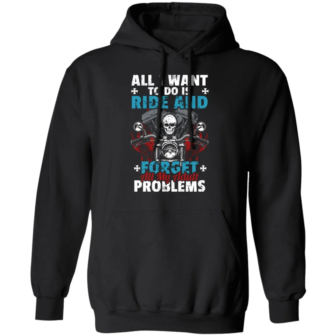 Adult Problems Biker Shirt