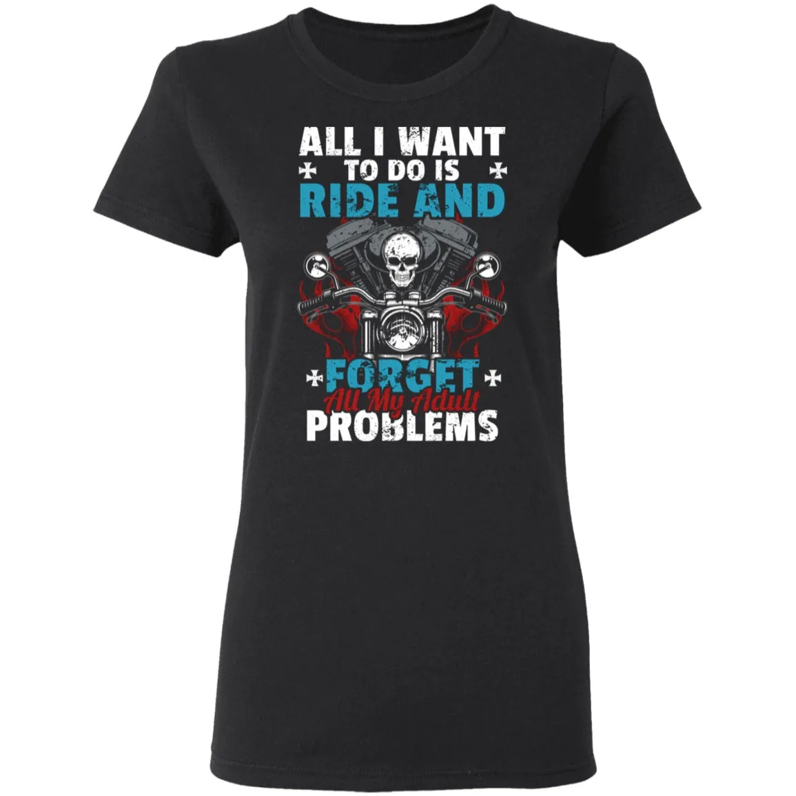 Adult Problems Biker Shirt