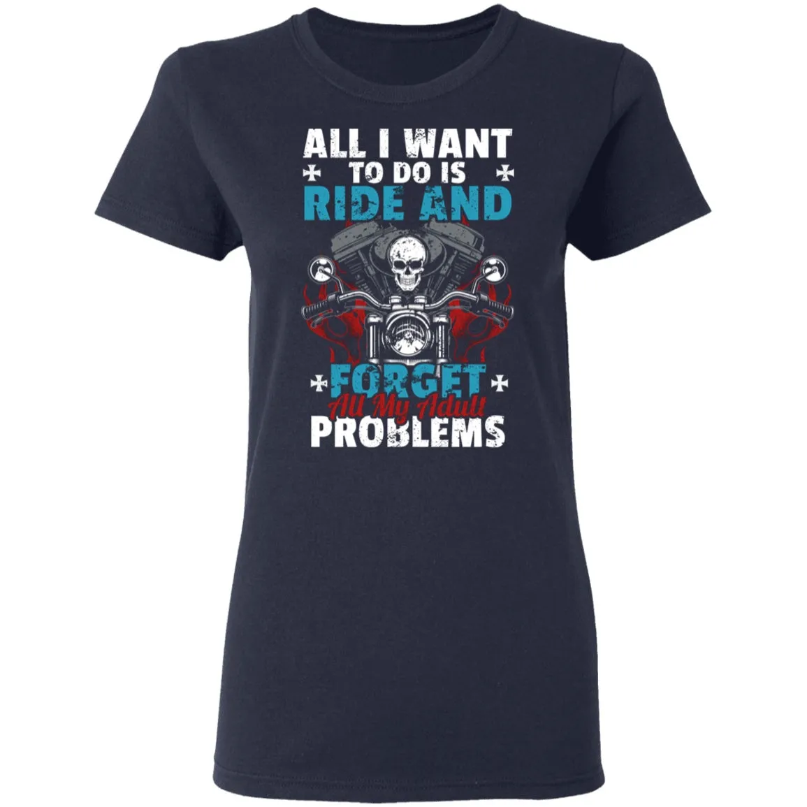Adult Problems Biker Shirt