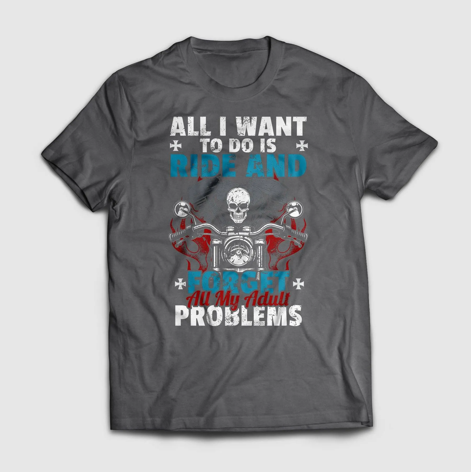 Adult Problems Biker Shirt