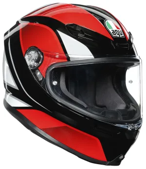AGV K-6 Full-Face Motorcycle Helmet - Hyphen Black/Red/White