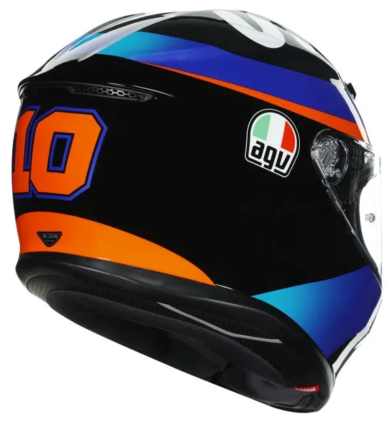 AGV K-6 Full-Face Motorcycle Helmet - Marini Sky Team 21 Graphic