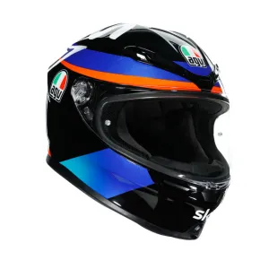 AGV K-6 Full-Face Motorcycle Helmet - Marini Sky Team 21 Graphic