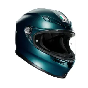 AGV K-6 Full-Face Motorcycle Helmet - Petrolio Matt Graphic