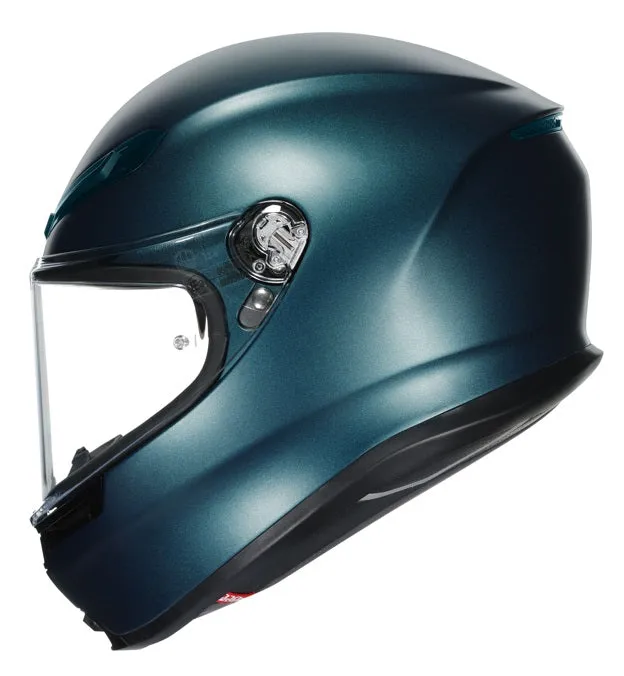 AGV K-6 Full-Face Motorcycle Helmet - Petrolio Matt Graphic
