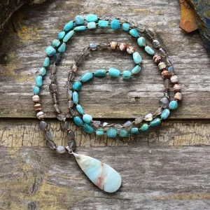Amazonite & Labradorite Spiritual Necklace