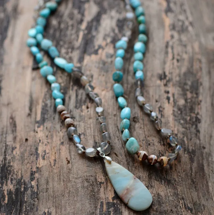 Amazonite & Labradorite Spiritual Necklace