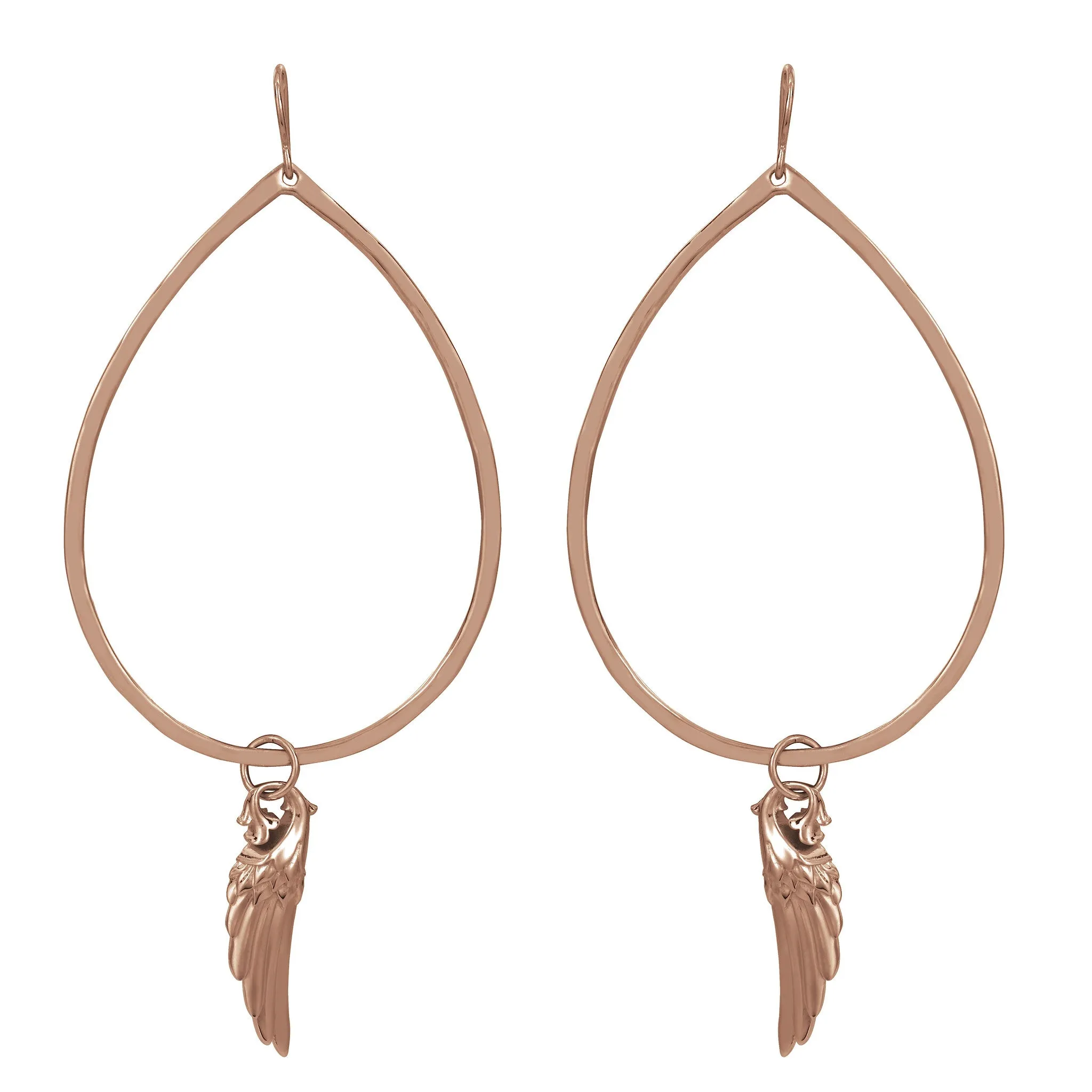 Angel Wing Gypsy Hoop Earring