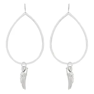 Angel Wing Gypsy Hoop Earring