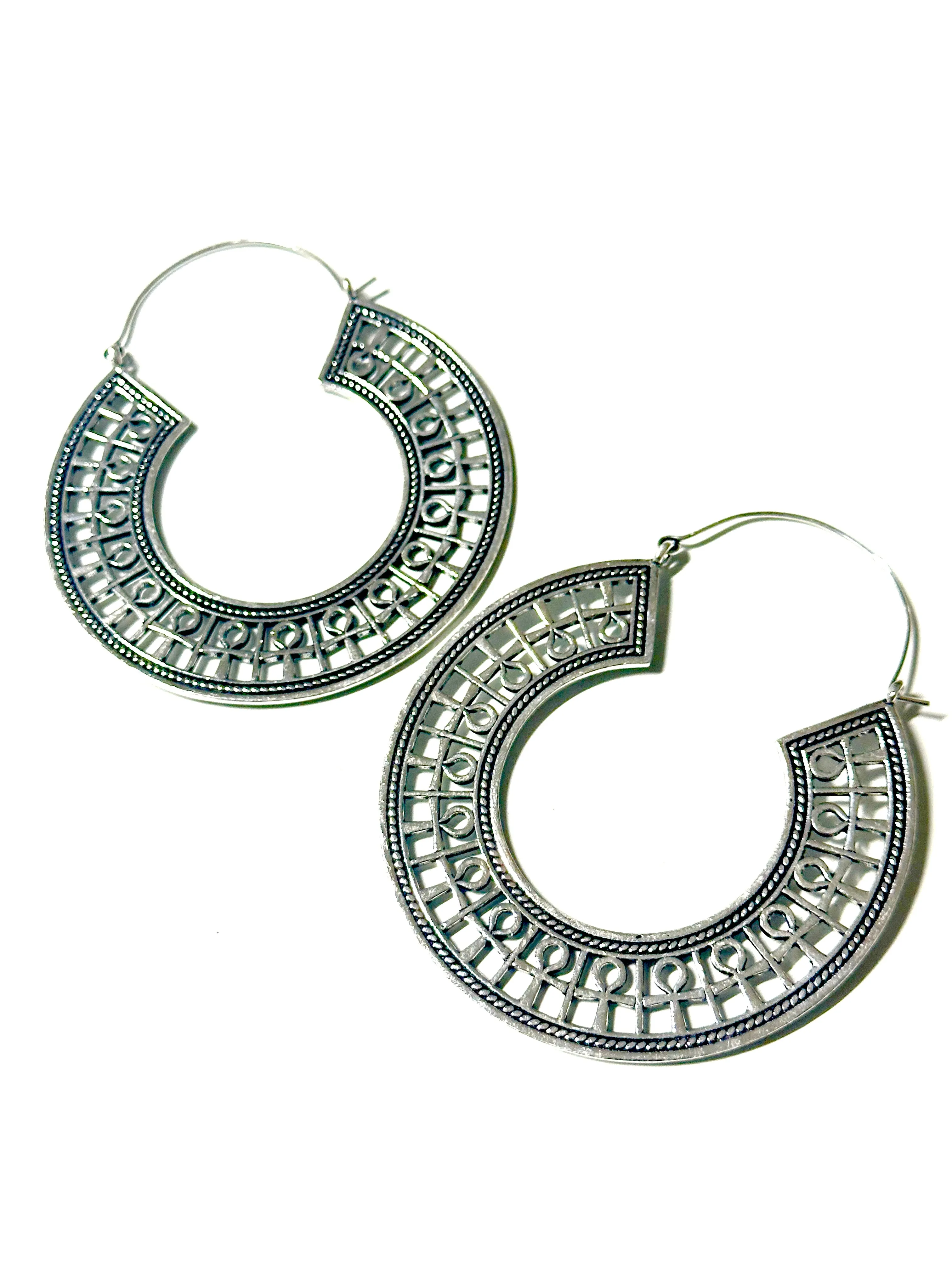 Ankh Brass Hoop