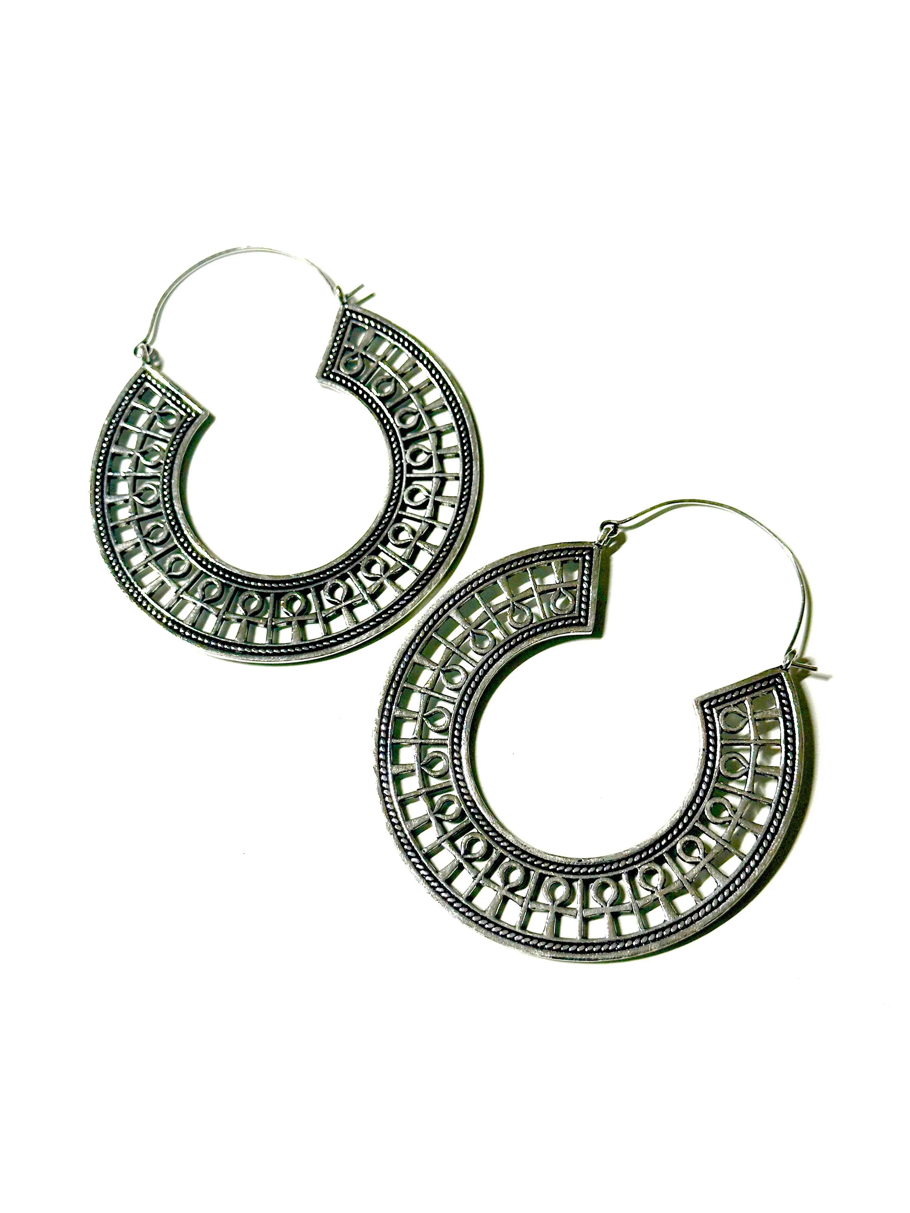 Ankh Brass Hoop