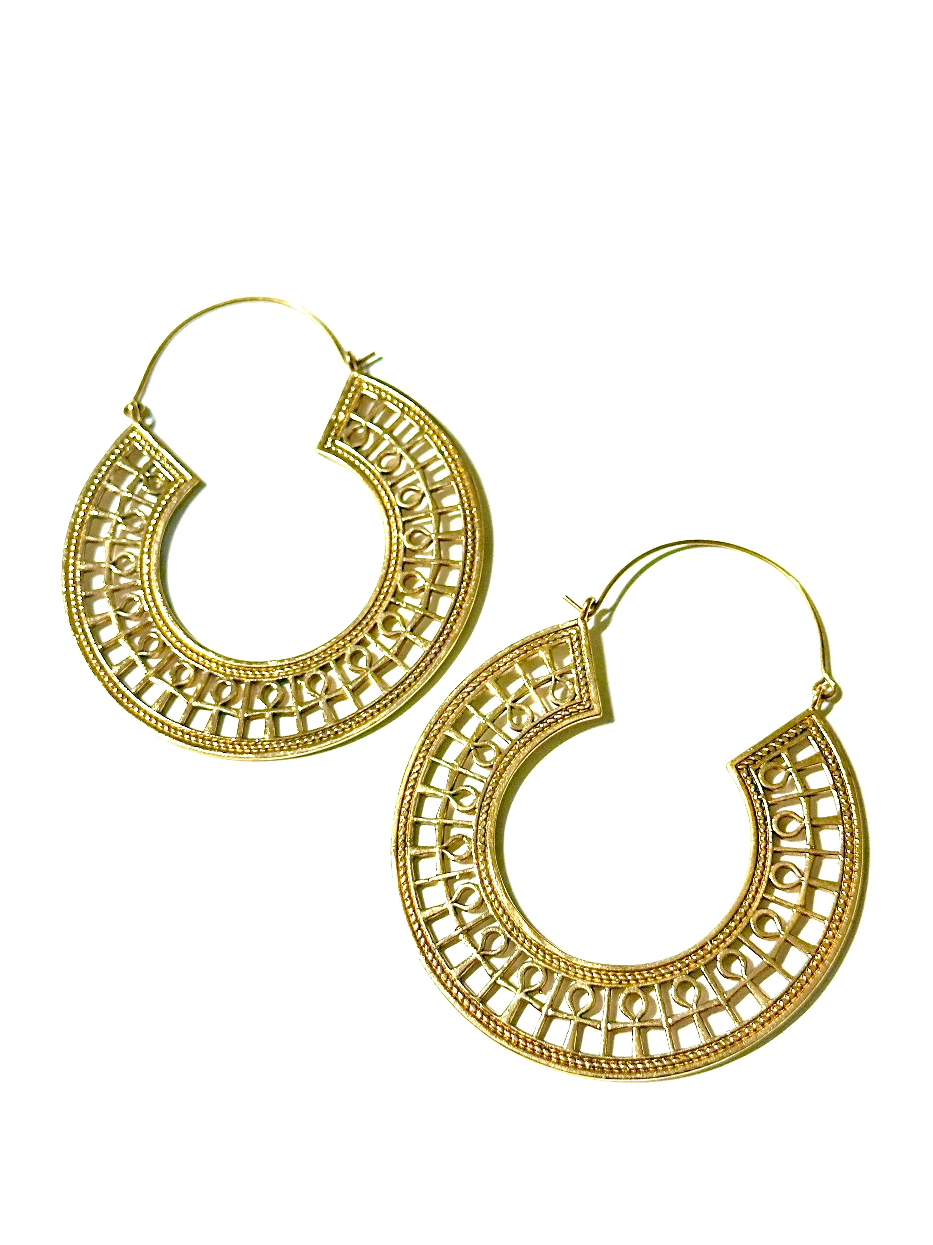 Ankh Brass Hoop