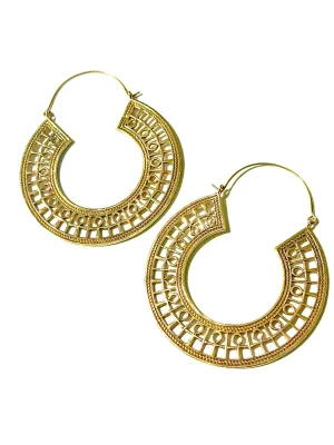 Ankh Brass Hoop