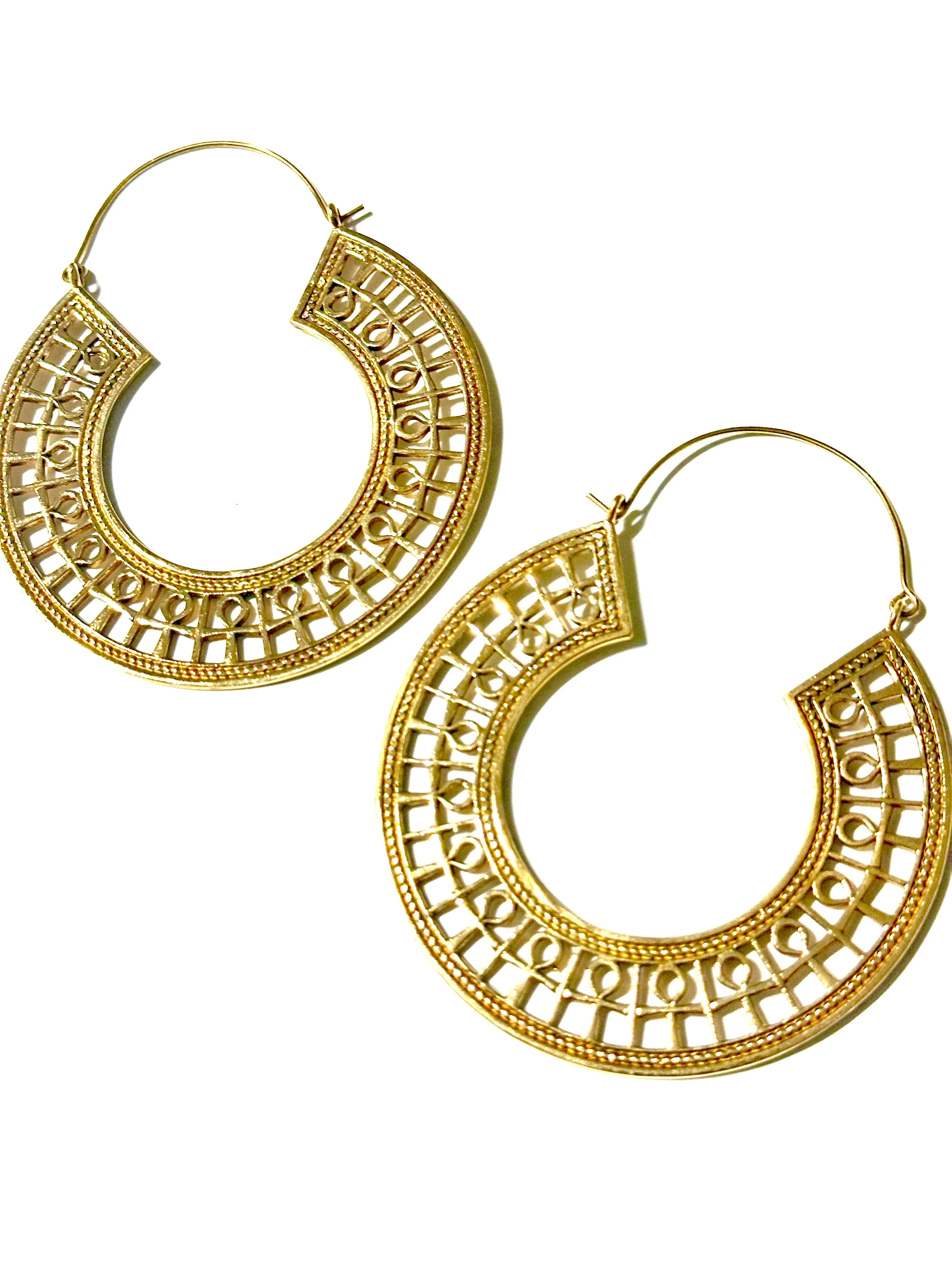 Ankh Brass Hoop