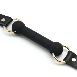 ANON SECRETS - Cow Leather & Silicone Bite Gag