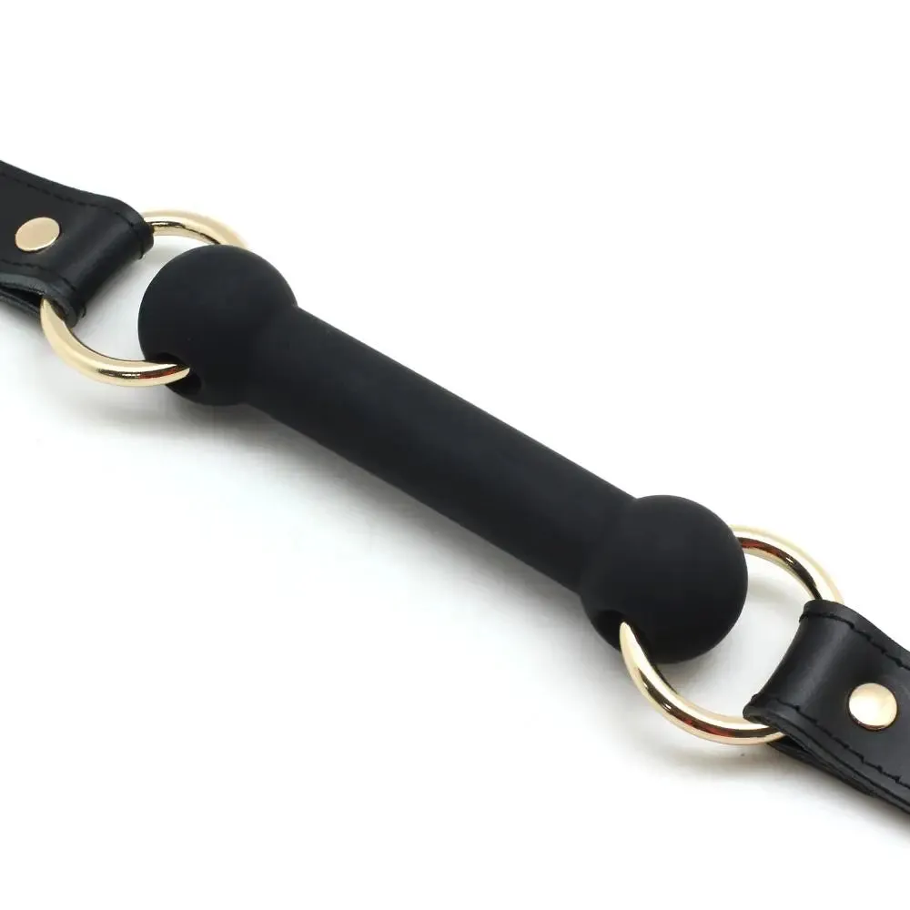 ANON SECRETS - Cow Leather & Silicone Bite Gag