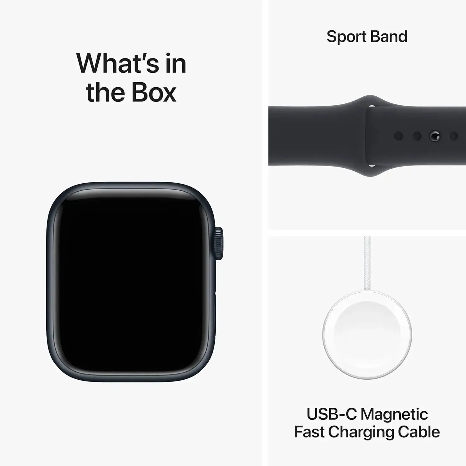 Apple Watch Series 9 (41mm/45mm) GPS Apple Watch S9 Aluminum Case with Sport Band iOS Smart Watch