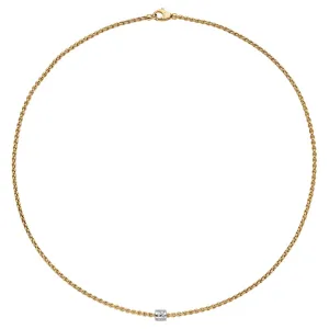 Aria 18K Yellow & White Gold Diamond Necklace