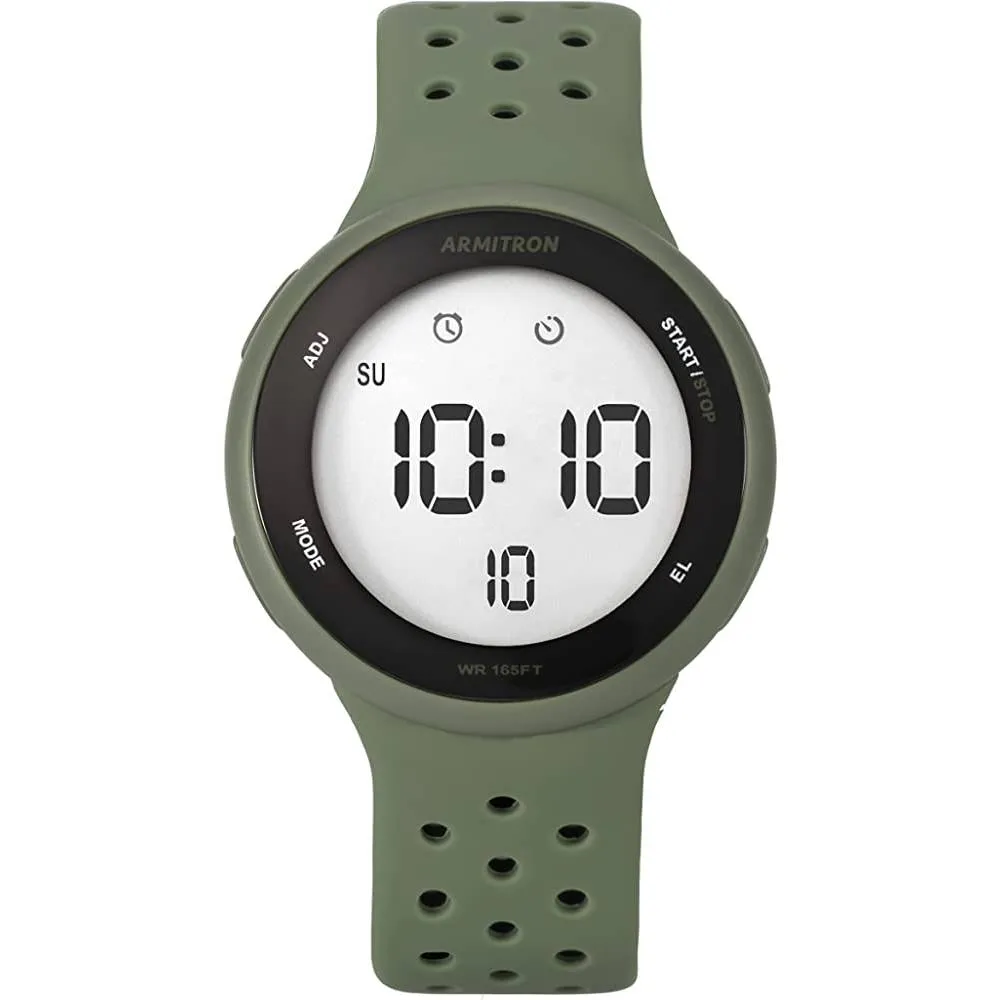 Armitron Sport Unisex Digital Chronograph Silicone Strap Watch, 40/8423 | Multiple Colors | Multiple Colors