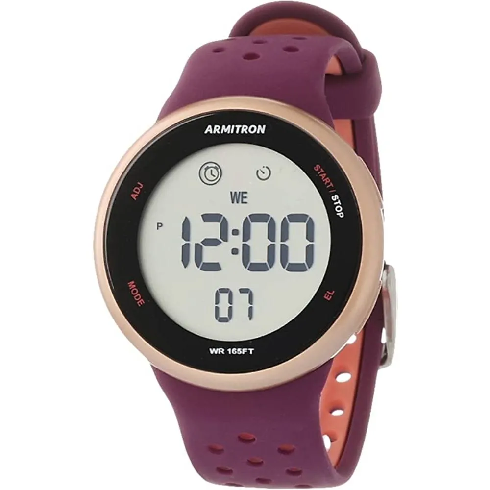 Armitron Sport Unisex Digital Chronograph Silicone Strap Watch, 40/8423 | Multiple Colors | Multiple Colors