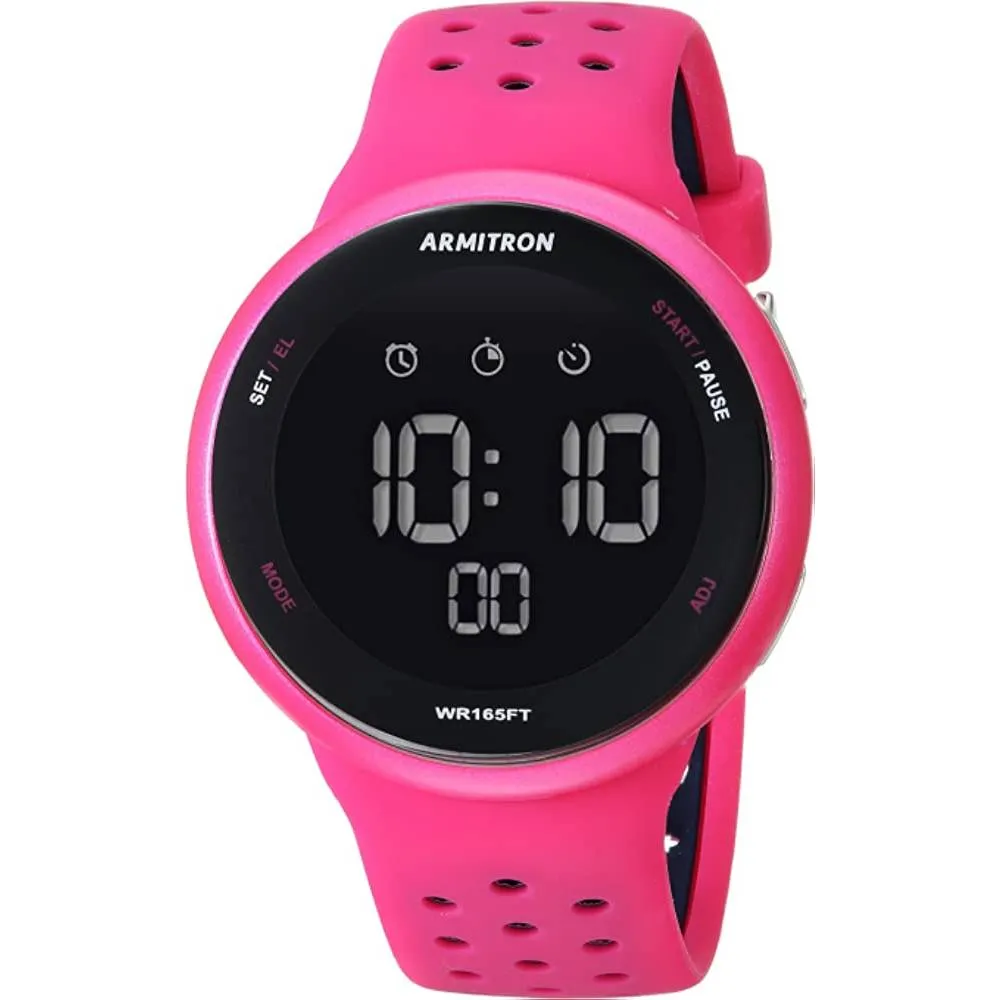 Armitron Sport Unisex Digital Chronograph Silicone Strap Watch, 40/8423 | Multiple Colors | Multiple Colors
