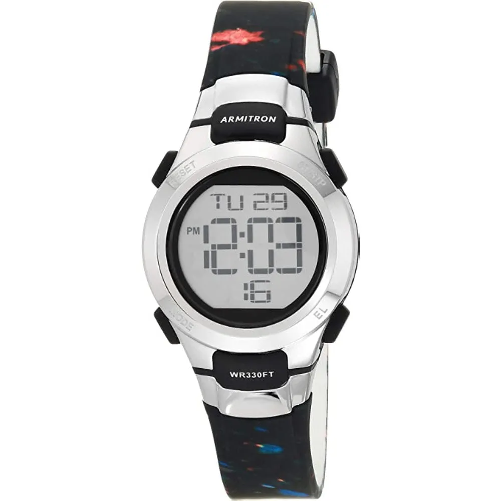 Armitron Sport Women's Digital Chronograph Resin Strap Watch, 45/7012 | Multiple Colors