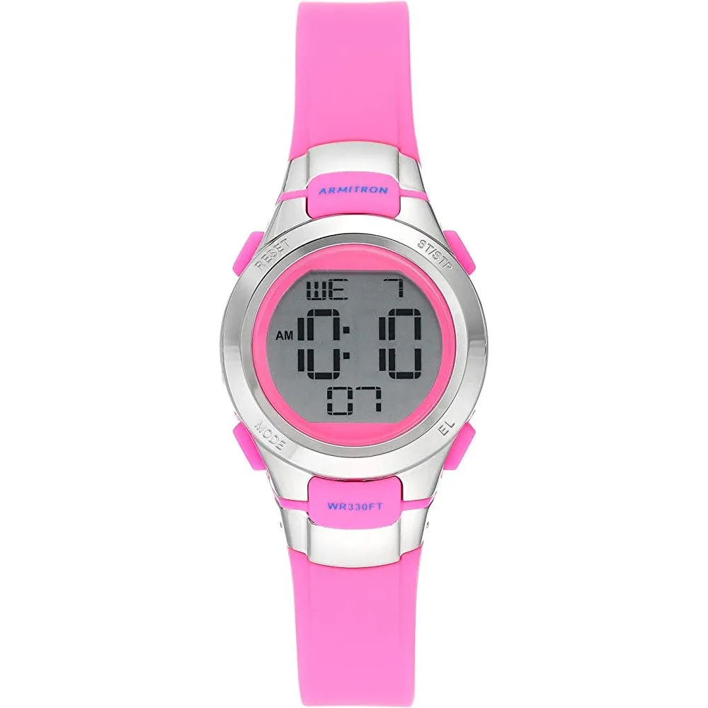 Armitron Sport Women's Digital Chronograph Resin Strap Watch, 45/7012 | Multiple Colors