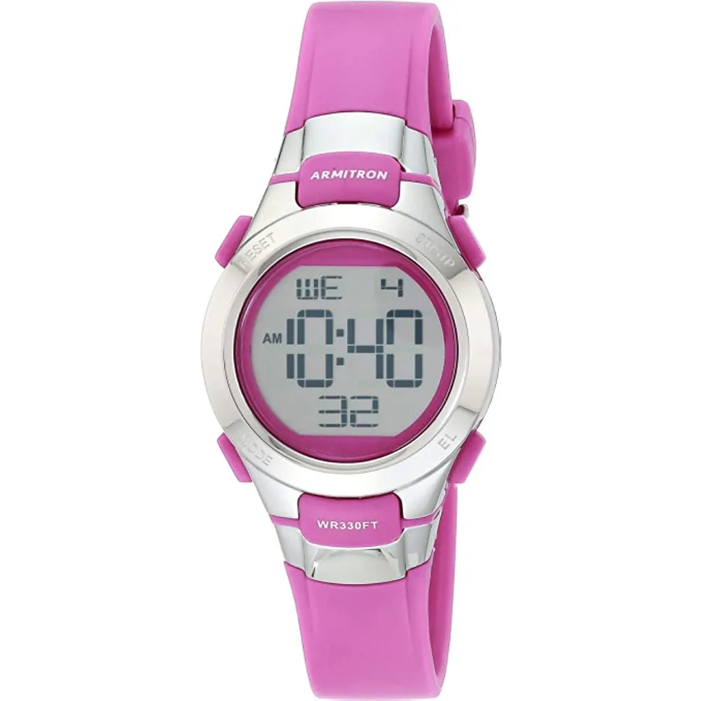 Armitron Sport Women's Digital Chronograph Resin Strap Watch, 45/7012 | Multiple Colors