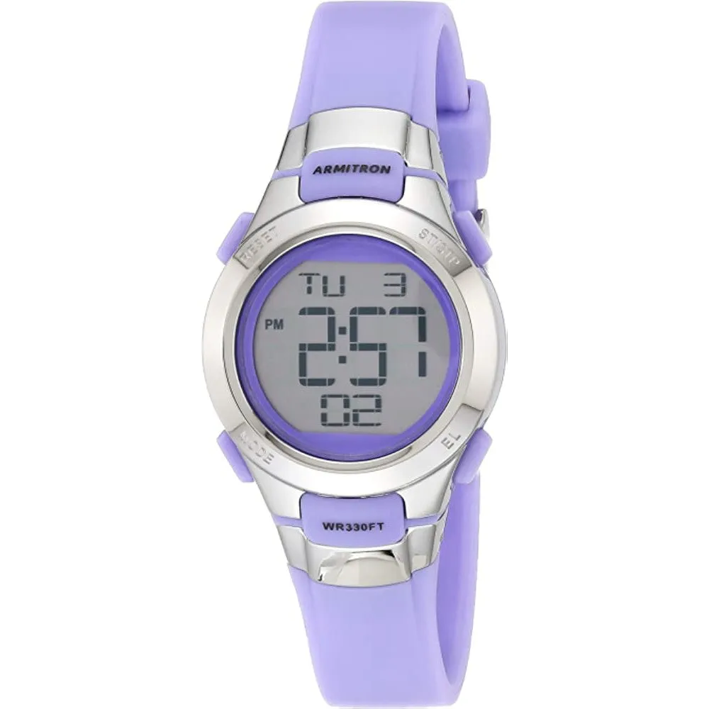 Armitron Sport Women's Digital Chronograph Resin Strap Watch, 45/7012 | Multiple Colors