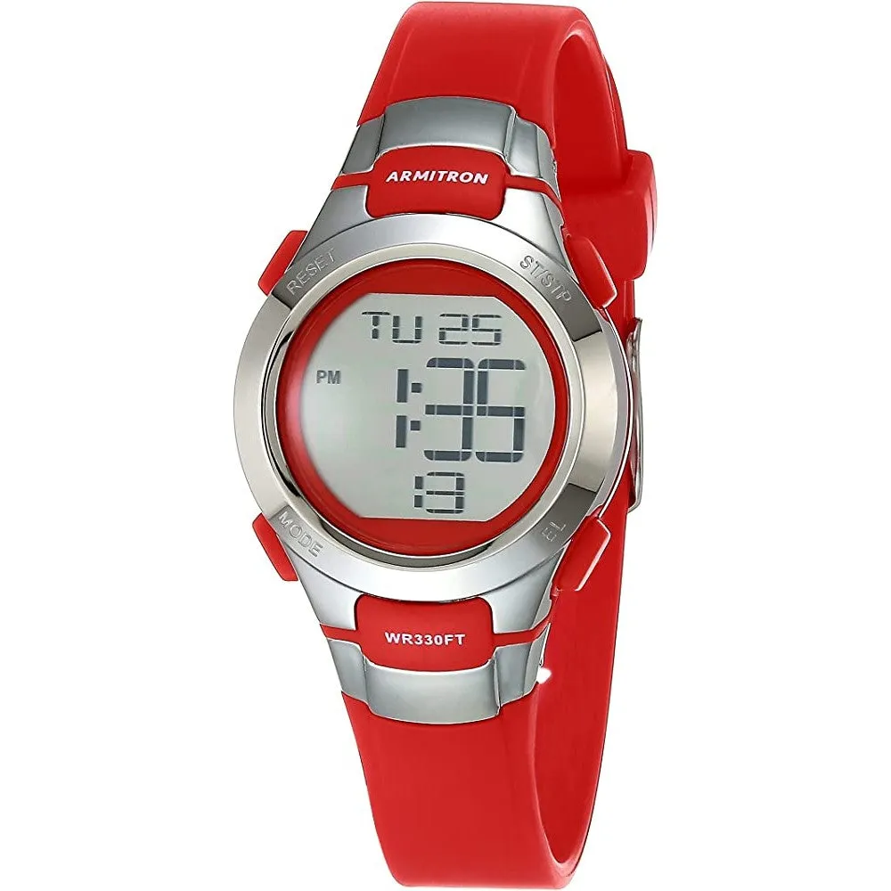Armitron Sport Women's Digital Chronograph Resin Strap Watch, 45/7012 | Multiple Colors