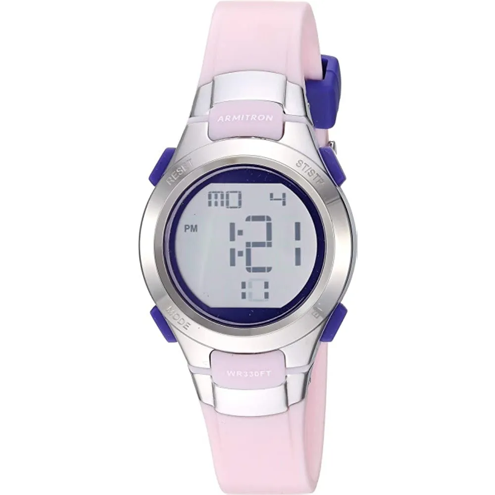 Armitron Sport Women's Digital Chronograph Resin Strap Watch, 45/7012 | Multiple Colors