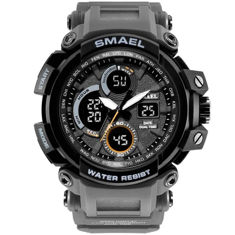 Army Green Modern Sport  Waterproof 50M Men Watches With LED Digital Display In Military Armi Relogio Masculino Style