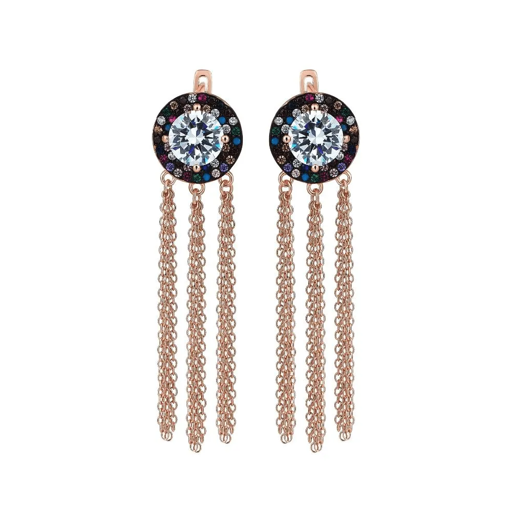Atomic Round Earrings