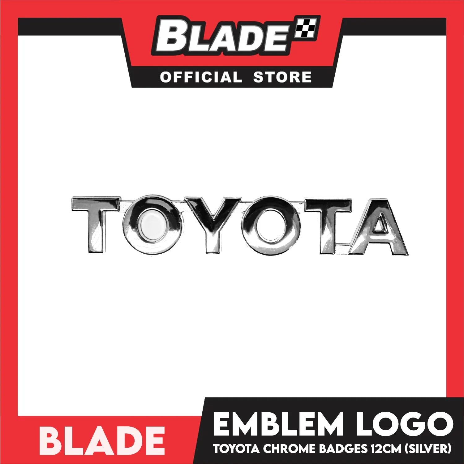 Auto Car Emblem Logo Chrome Badge Sticker Decals with 3M Adhesive for Toyota 12cm BDT-259 (Toyota)
