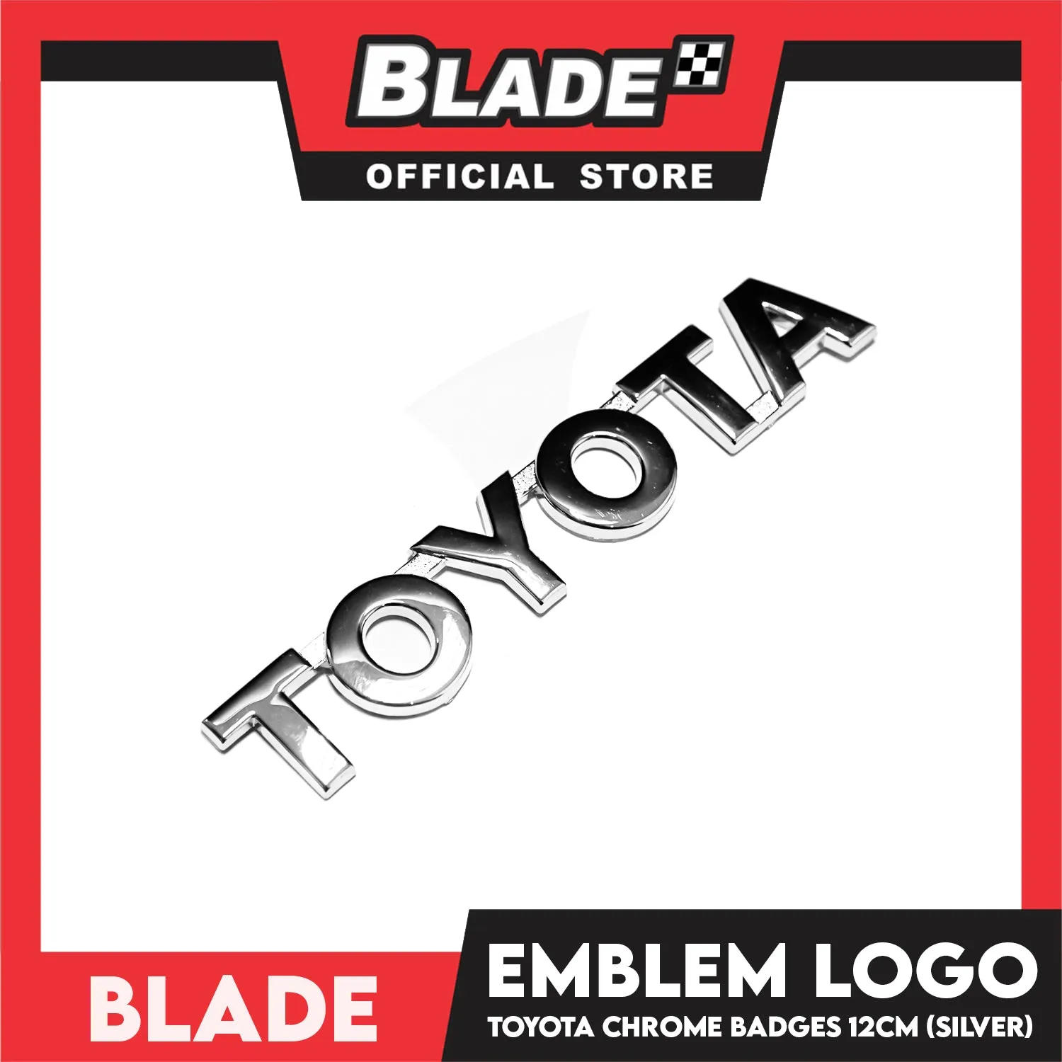Auto Car Emblem Logo Chrome Badge Sticker Decals with 3M Adhesive for Toyota 12cm BDT-259 (Toyota)