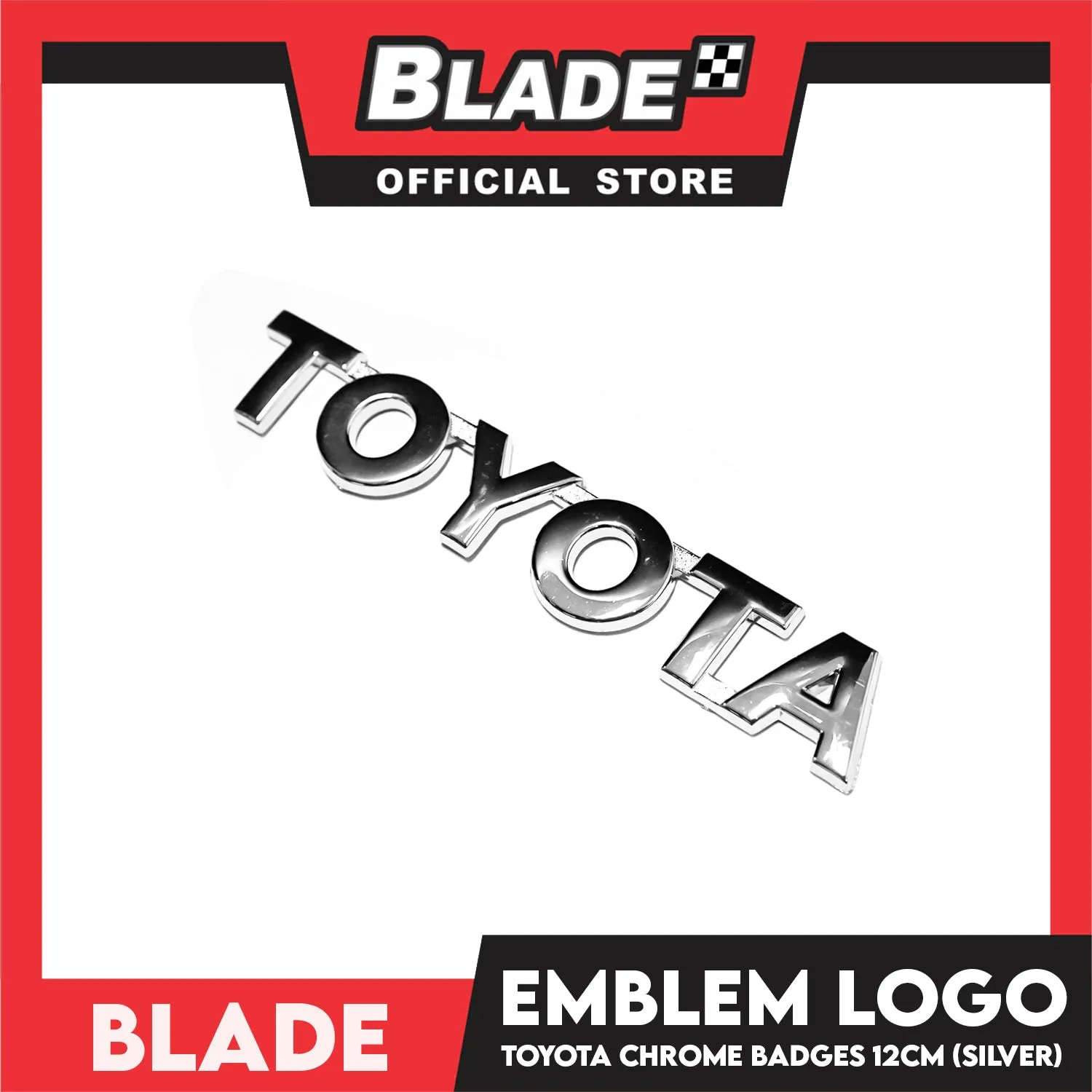 Auto Car Emblem Logo Chrome Badge Sticker Decals with 3M Adhesive for Toyota 12cm BDT-259 (Toyota)