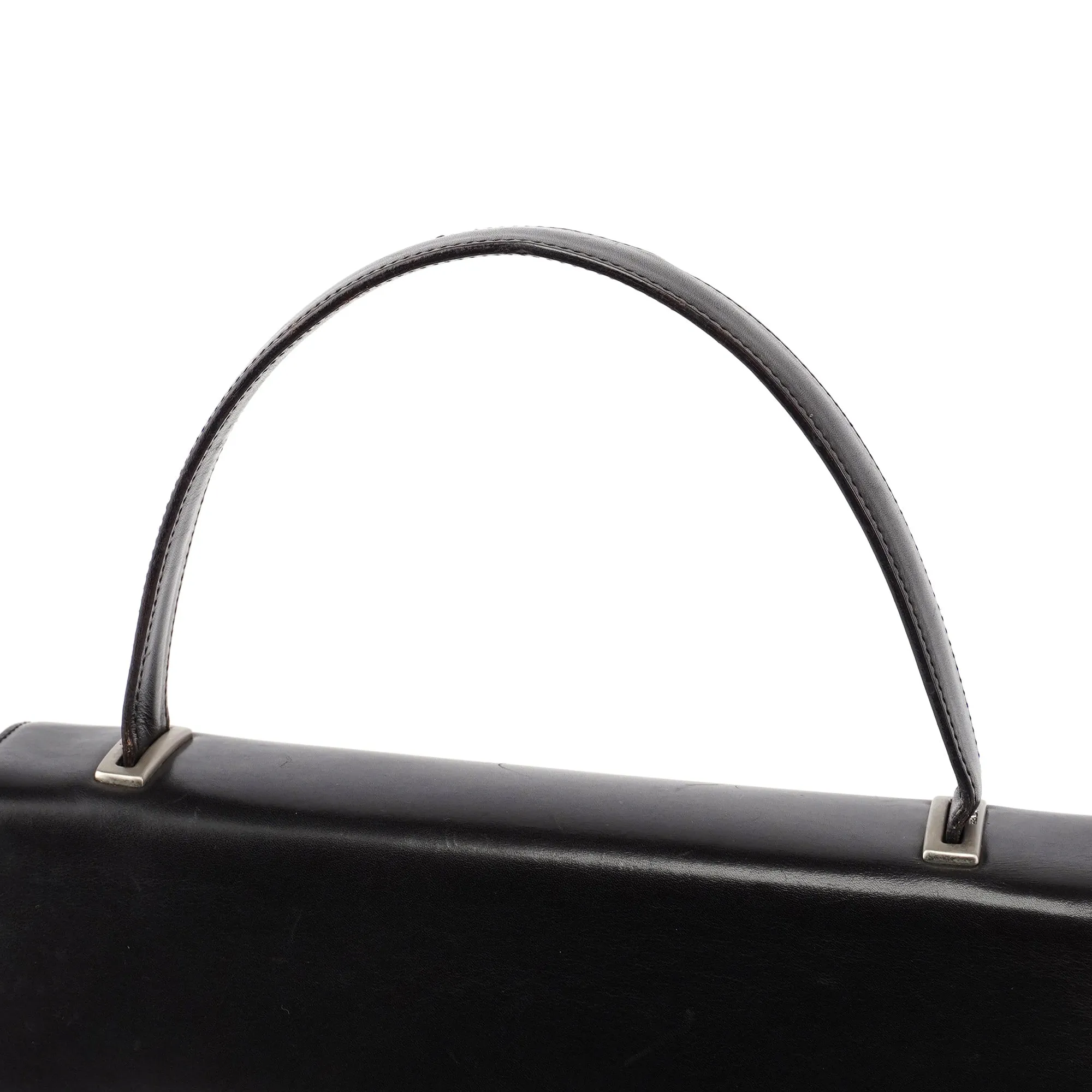 B7521 Brown Vitello Sport Top Handle Bag