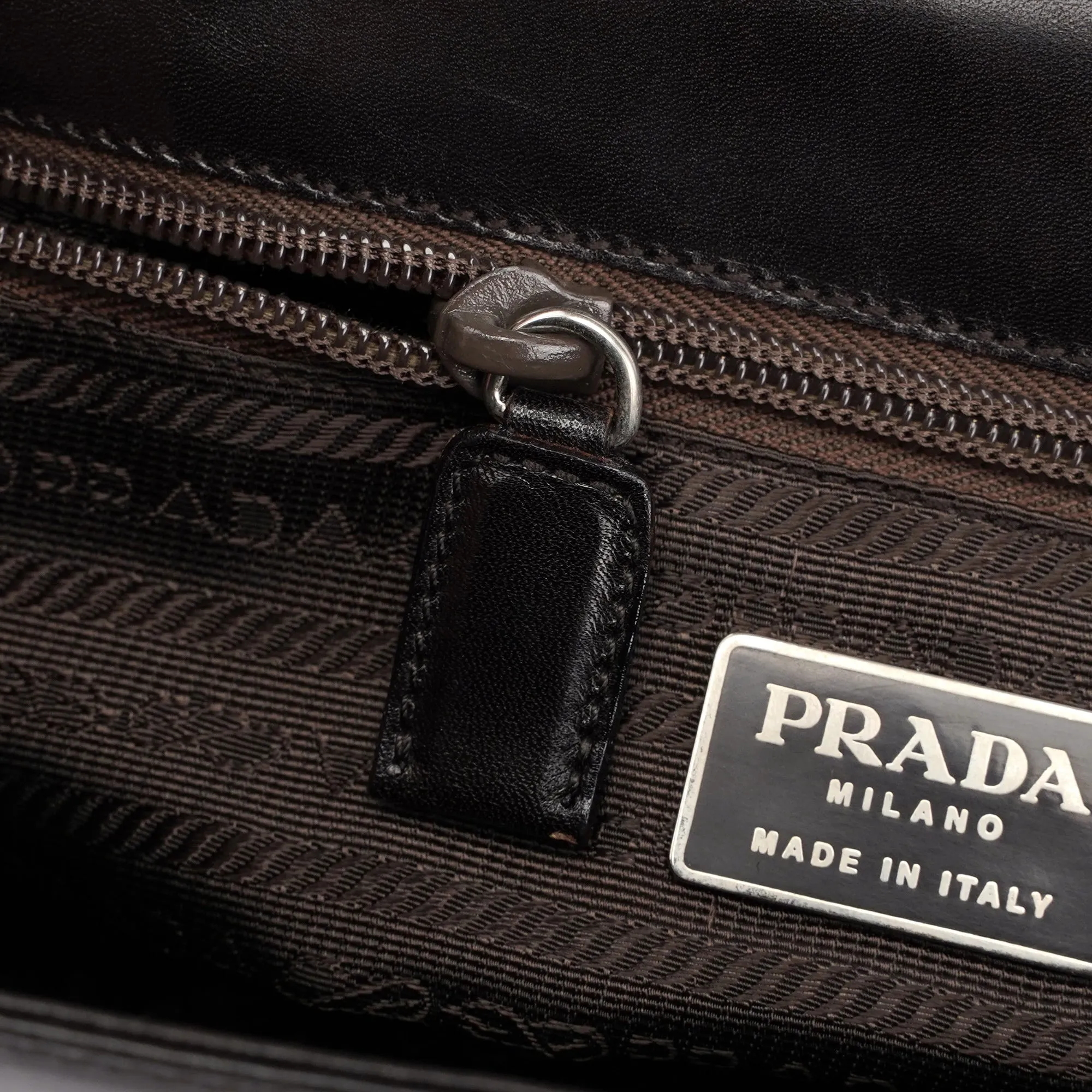 B7521 Brown Vitello Sport Top Handle Bag