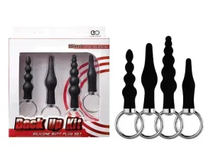 Back Up Kit Butt Plugs with Pull Ring