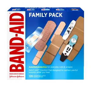 Band-Aid Brand Adhesive Bandage Family Variety Pack, Assorted Sizes