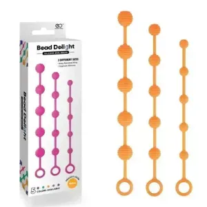 BEAD DELIGHT SILICONE ANAL BEAD KIT- ORANGE