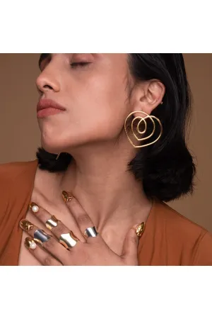 Beau Earrings - Gold Tone