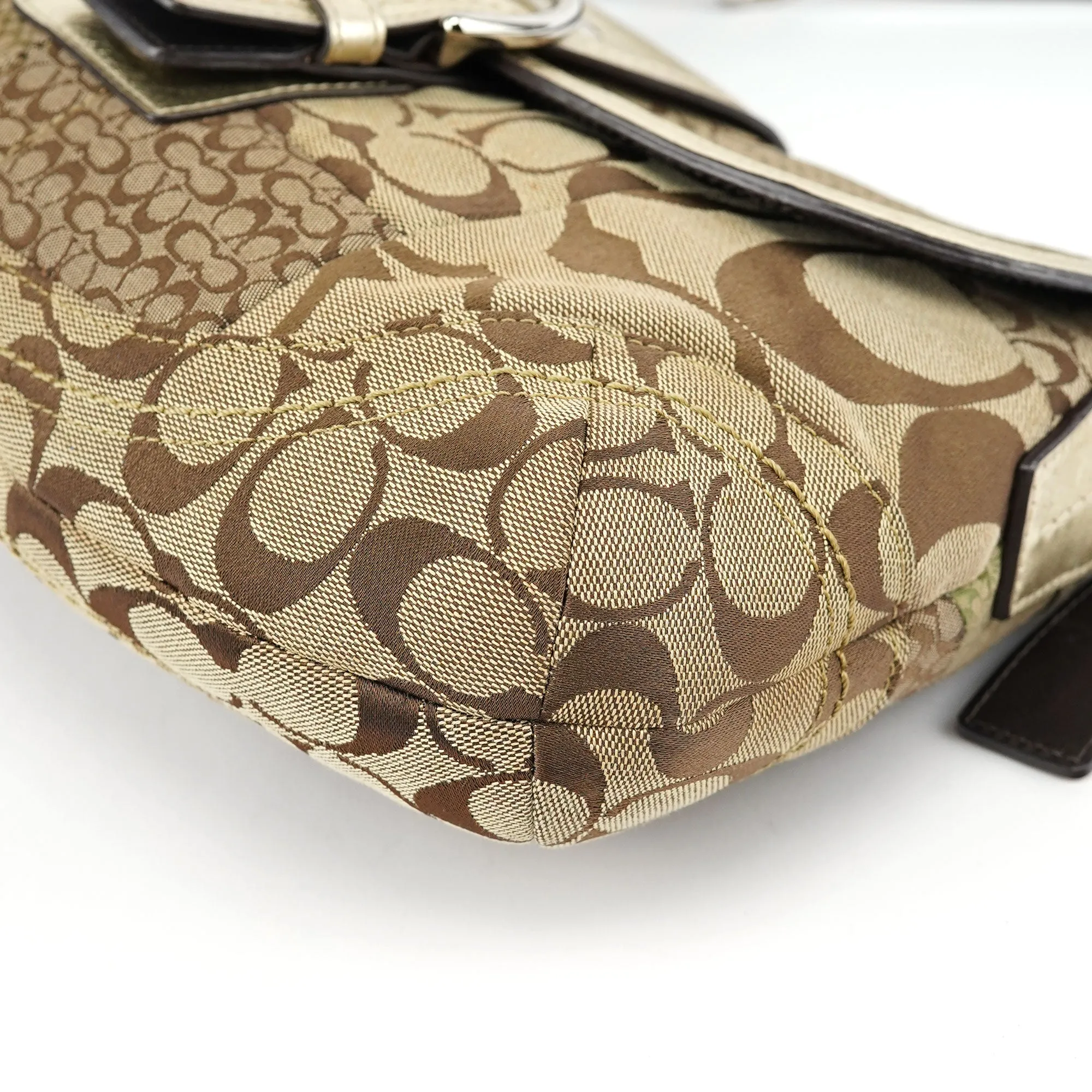 Beige Patchwork Soho Shoulder Bag